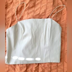 Lulus Vegan Leather Cami Top - Large NWT